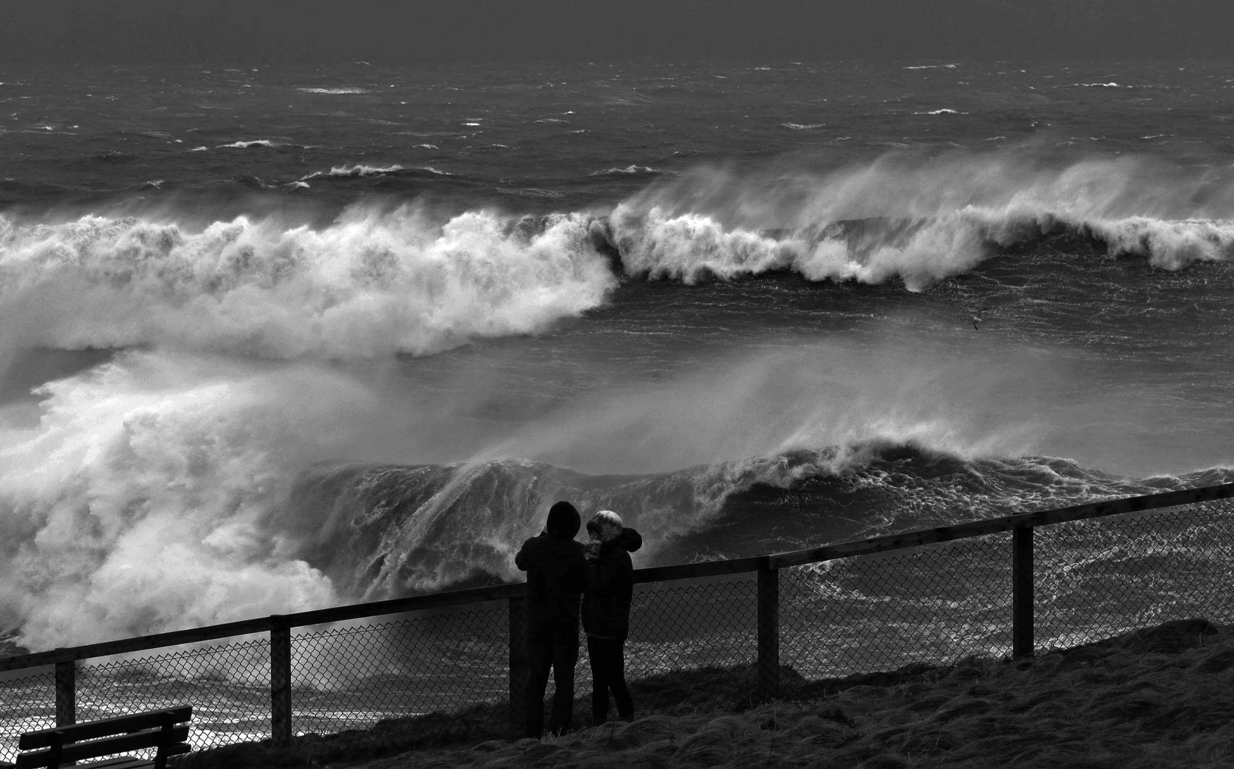   Storm Imogen . 08.02.2016. (Picture, Little Fistral Beach. Cornwall). 