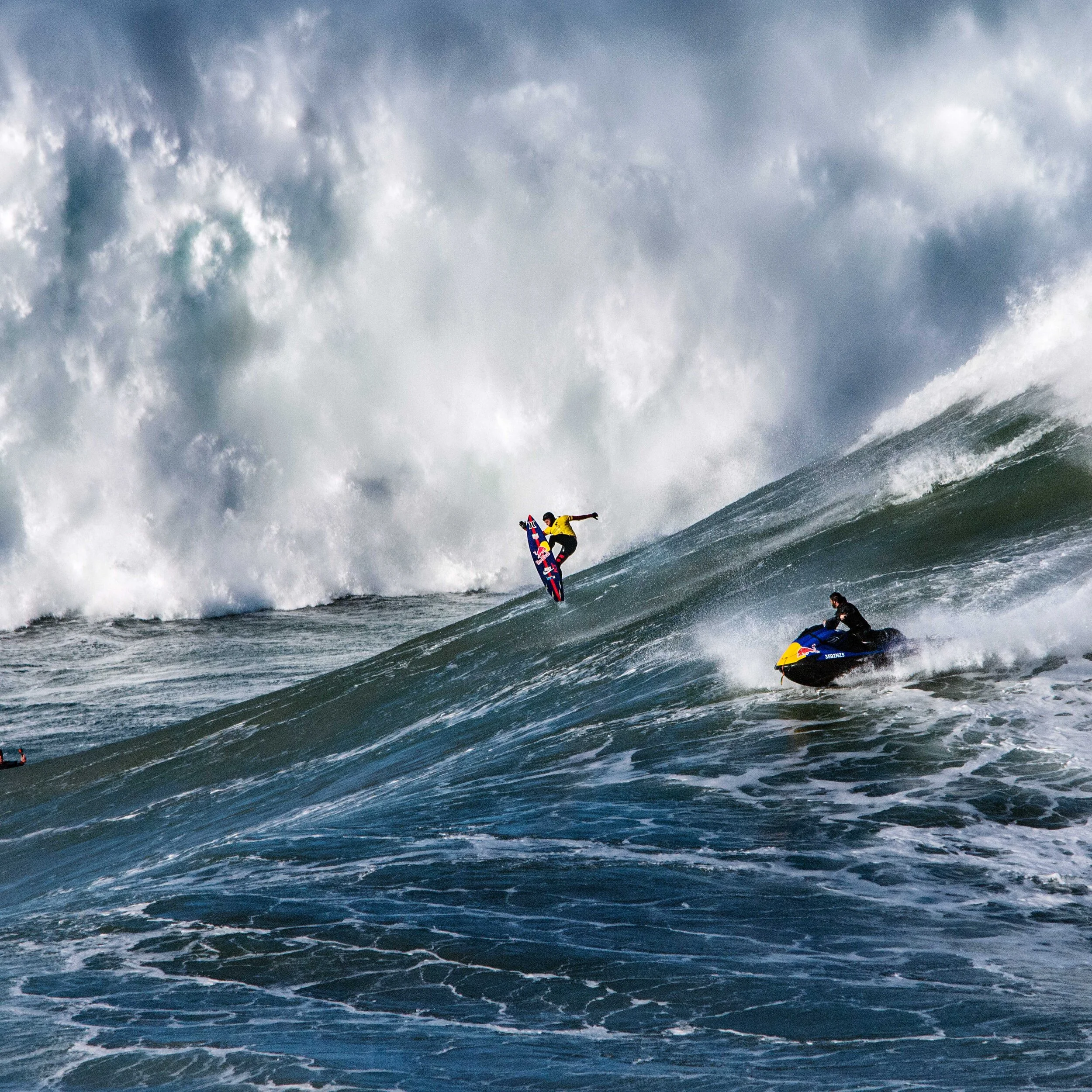  Kai Lenny - Gigantes de Nazare big wave surfing challenge 2020. Kai used this image in his socials at the end of the season. 