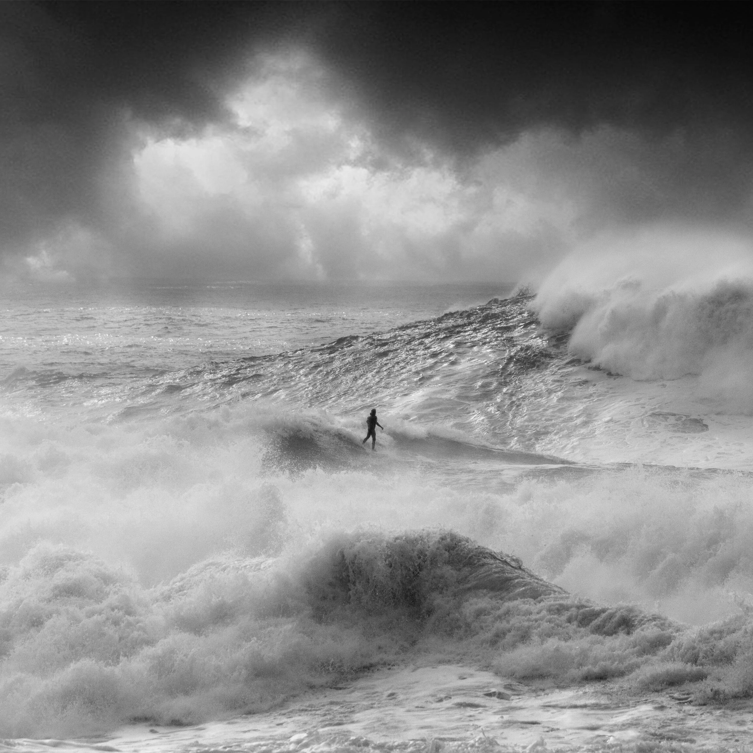  Surfer Unknown - Gigantes de Nazare big wave surfing challenge 2020. 