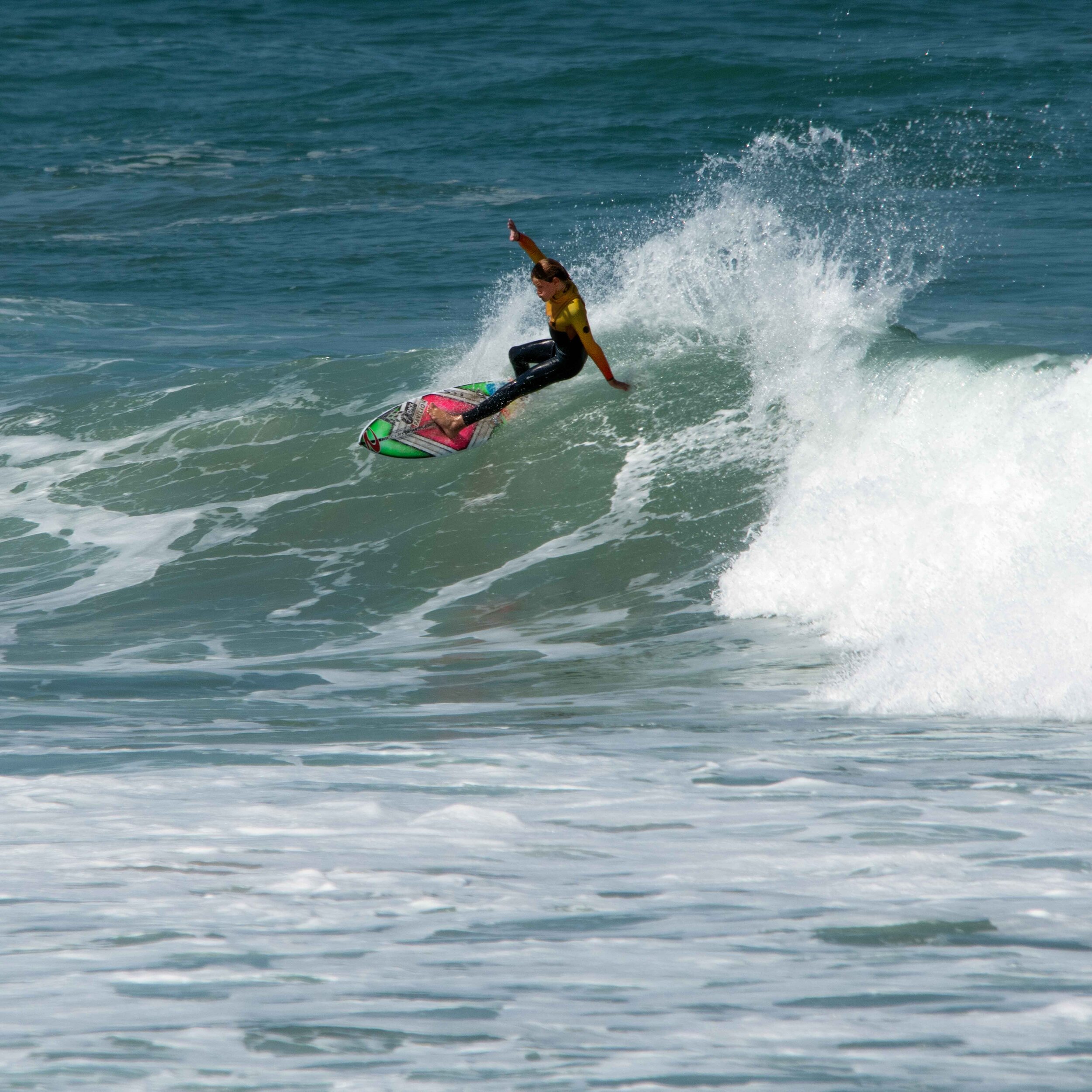 Surfer Lukas Skinner, Fistral, Cornwall