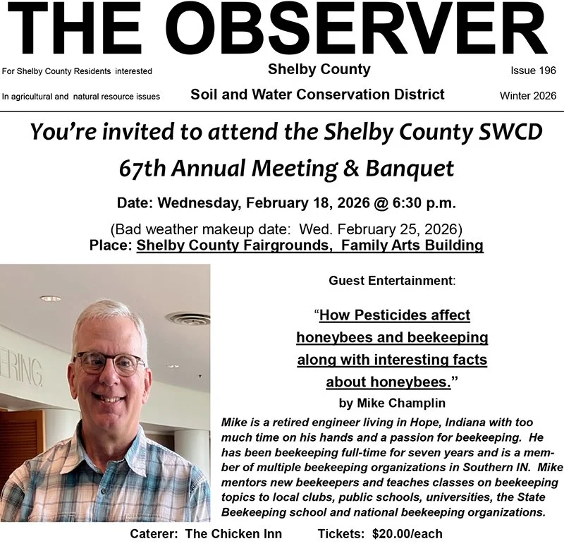 Shelby Co. Soil &amp; Water Cons. Dist.: Annual Meeting &amp; Banquet (Feb. 18)