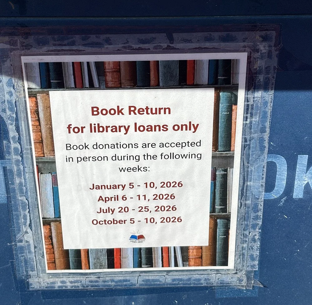 Shelby County Public Library: Accepting Book Donations (April 6-11)