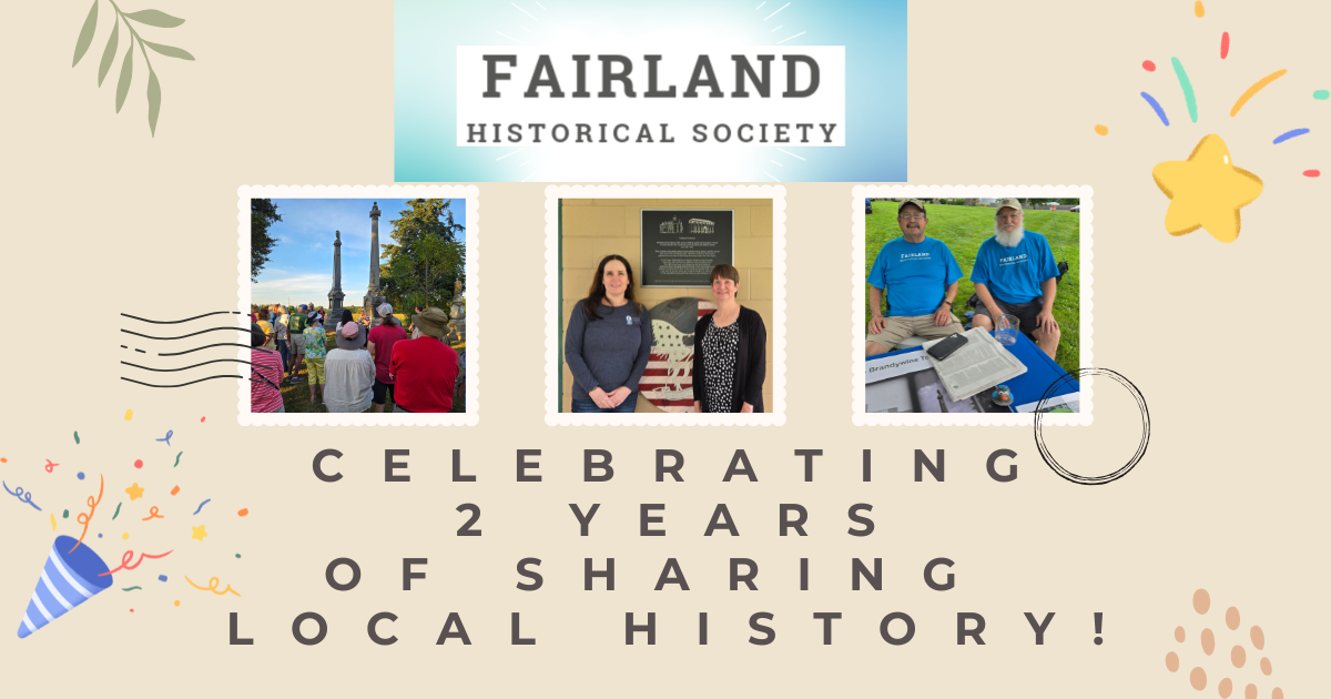Fairland Historical Society: Celebrates 2 Years with New Website