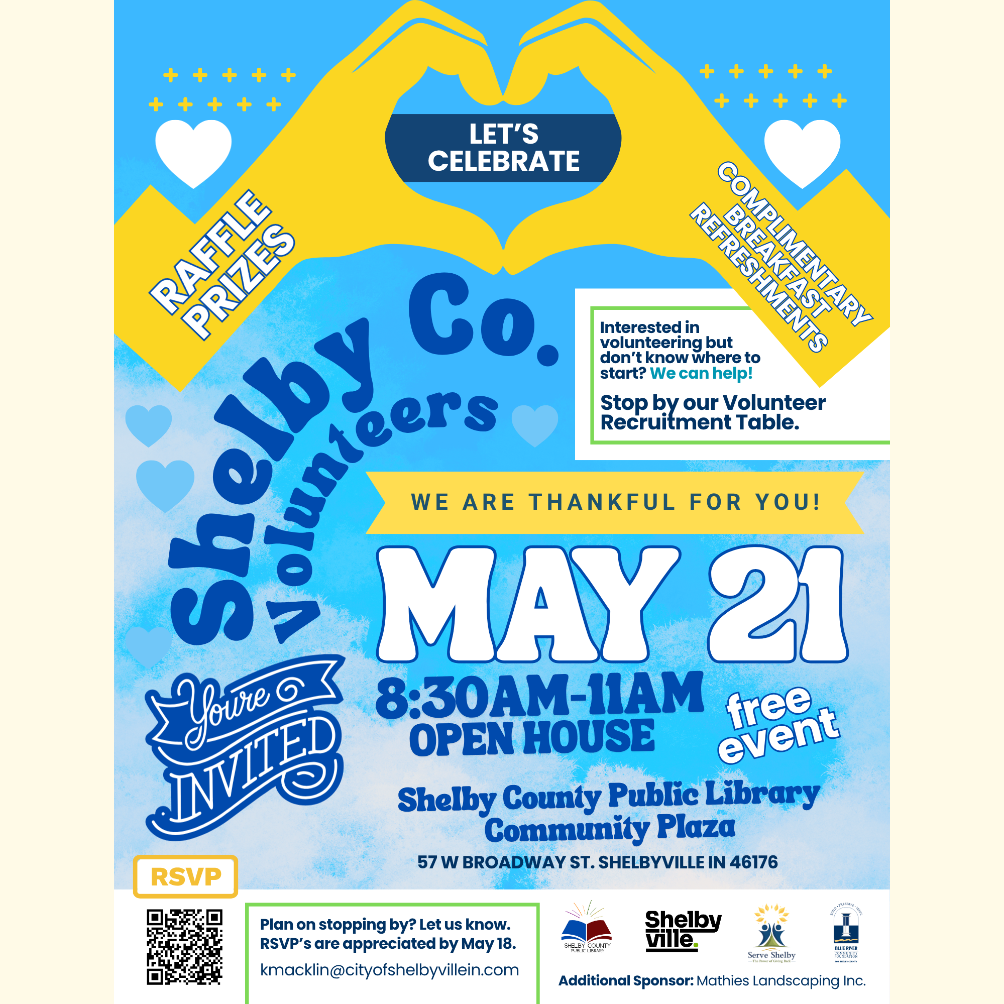 Volunteer Appreciation and Recruitment Breakfast (May 21)