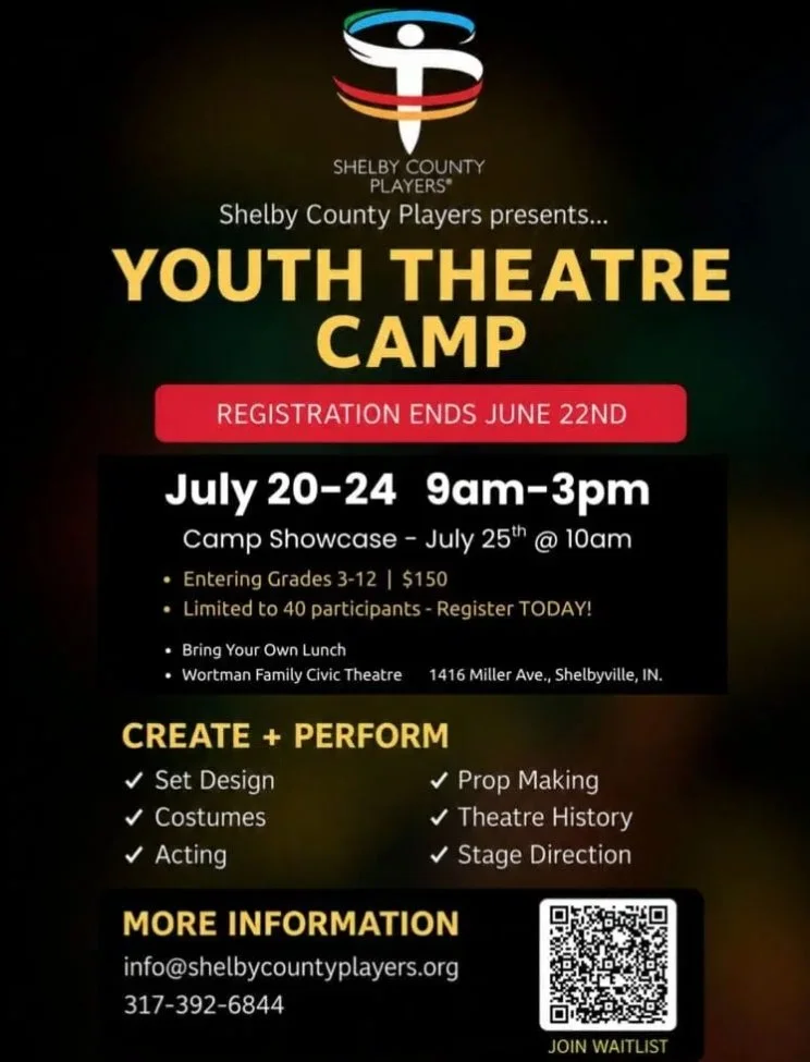 Shelby County Players: Youth Theatre Camp (July 20-24)