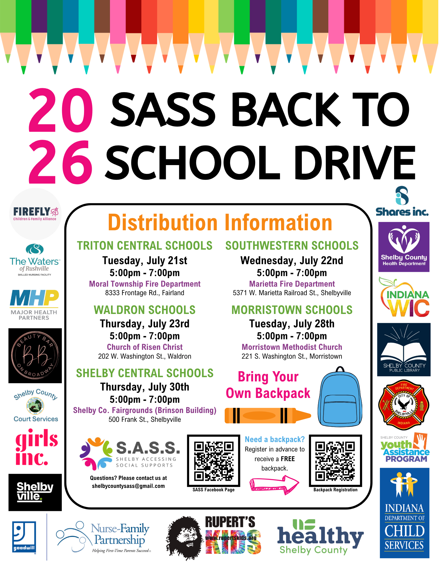 SASS: Back to School Drive