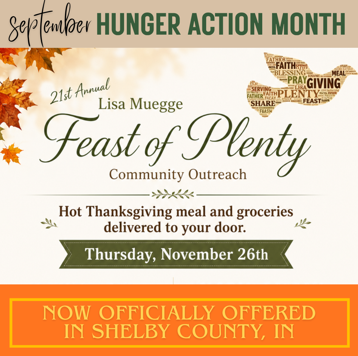 Feast of Plenty Coming to Shelby County! 
