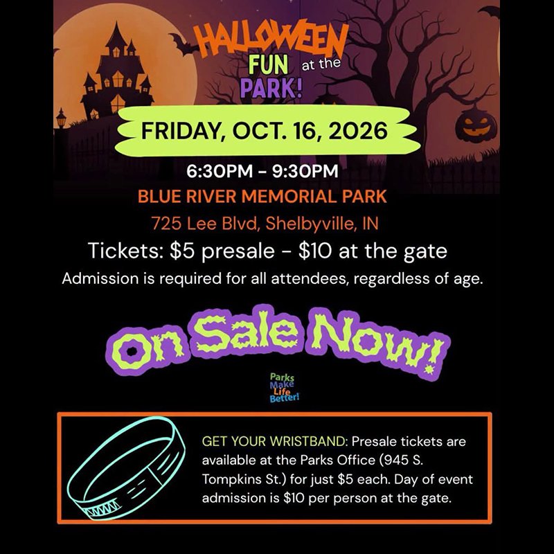 Shelbyville Parks &amp; Rec: Halloween Fun at the Park (Oct. 16)