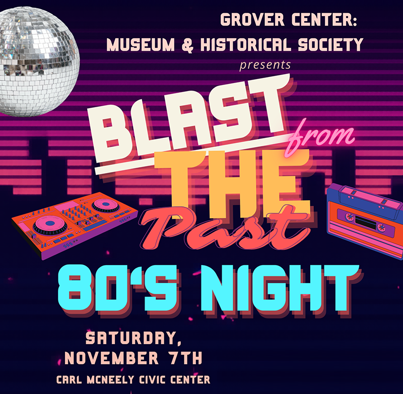 Grover Center: Blast from the Past Fundraiser - 80s Night (Nov. 7)
