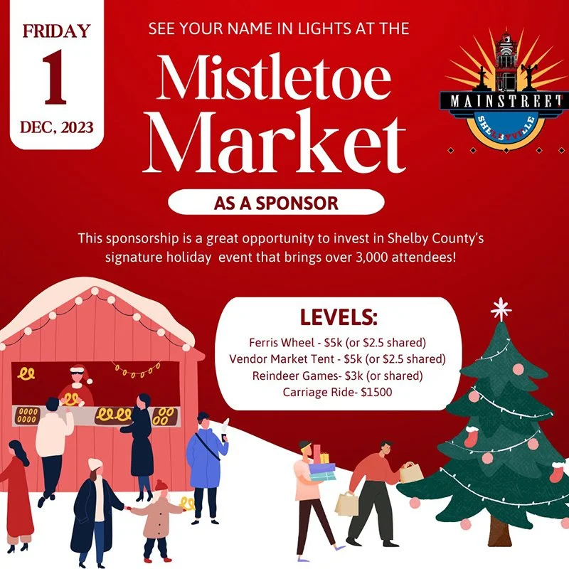 Mainstreet, Inc. Seeking Sponsors for Mistletoe Market (December 1