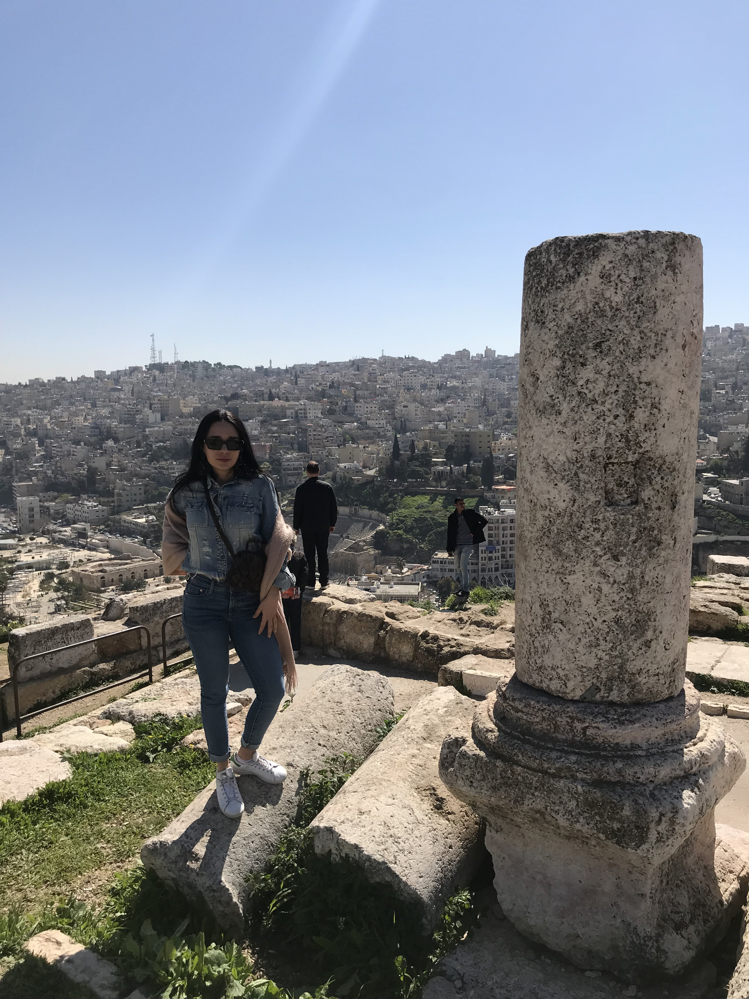 Woman at Amman Citadel