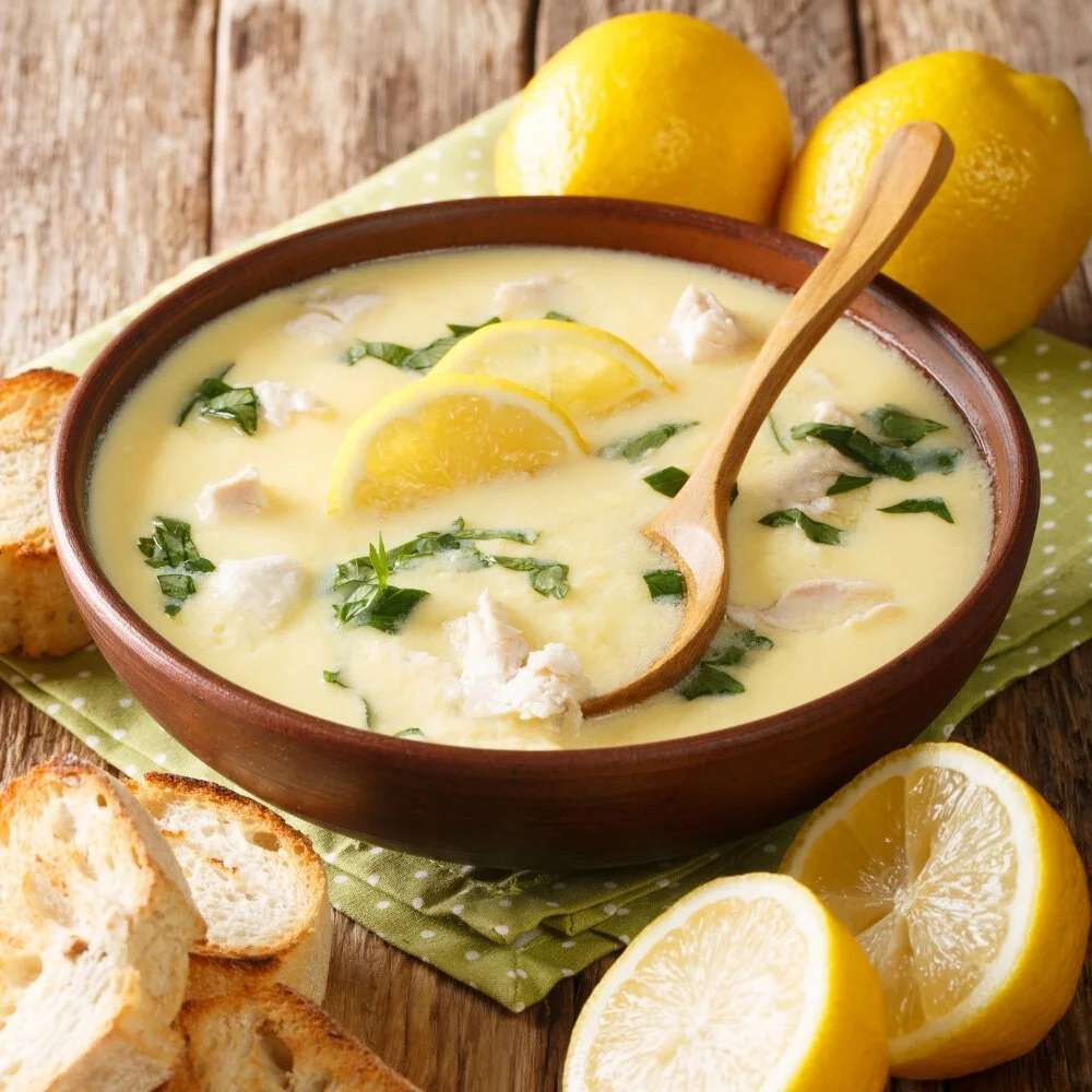 Lemon Chicken Orzo Soup