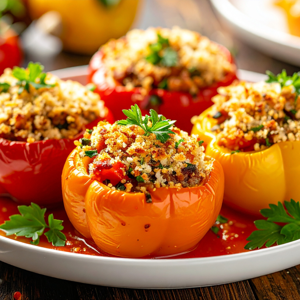 Easy Old Fashioned Stuffed Bell Peppers Recipe