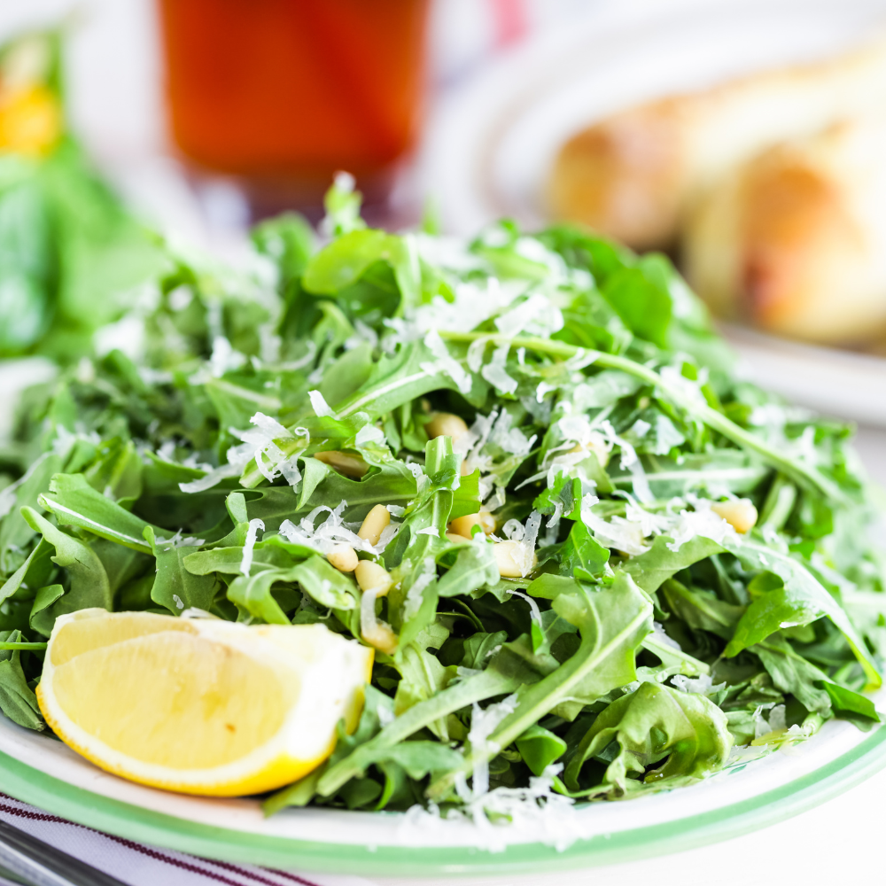 Easy and Simple Arugula Salad Recipe with Homemade Dressing