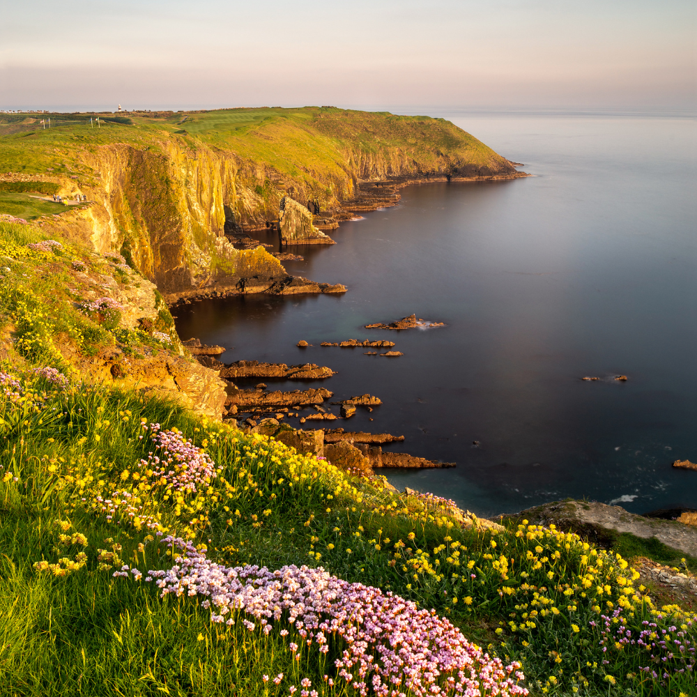 Rugged coastal scenery along the Wild Atlantic Way, one of Ireland’s most famous drives.