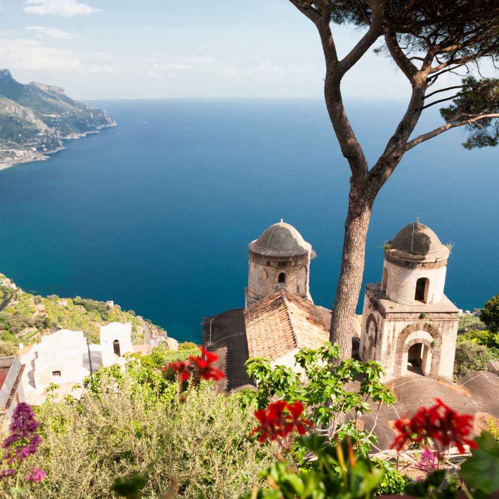 Dramatic Amalfi Coast road, one of the best road trip routes in Europe.