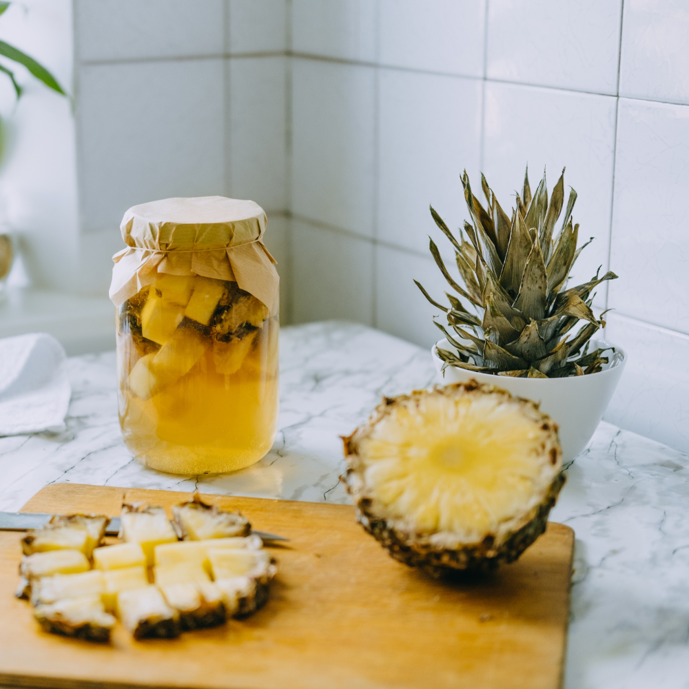 Pineapple lemon cucumber water for weight loss, digestion, and hydration