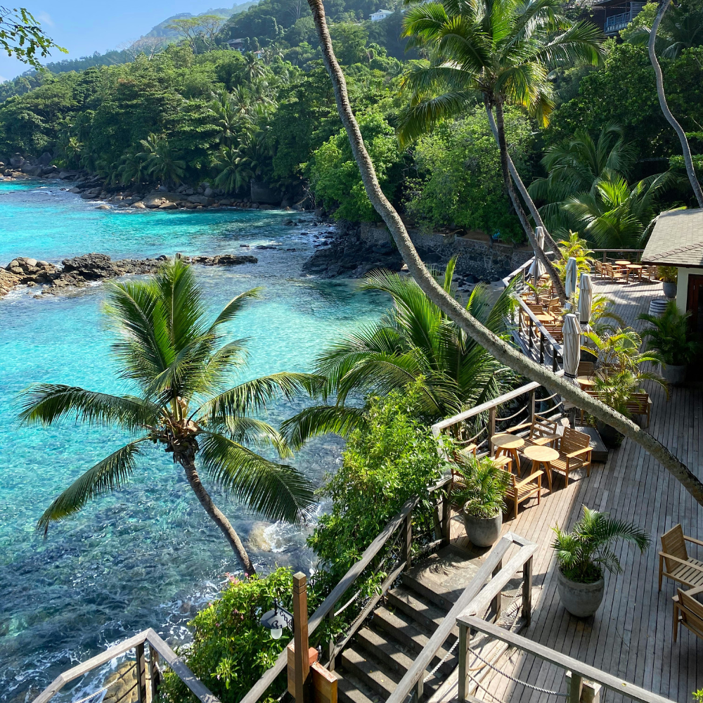 La Digue beaches in the Seychelles during March