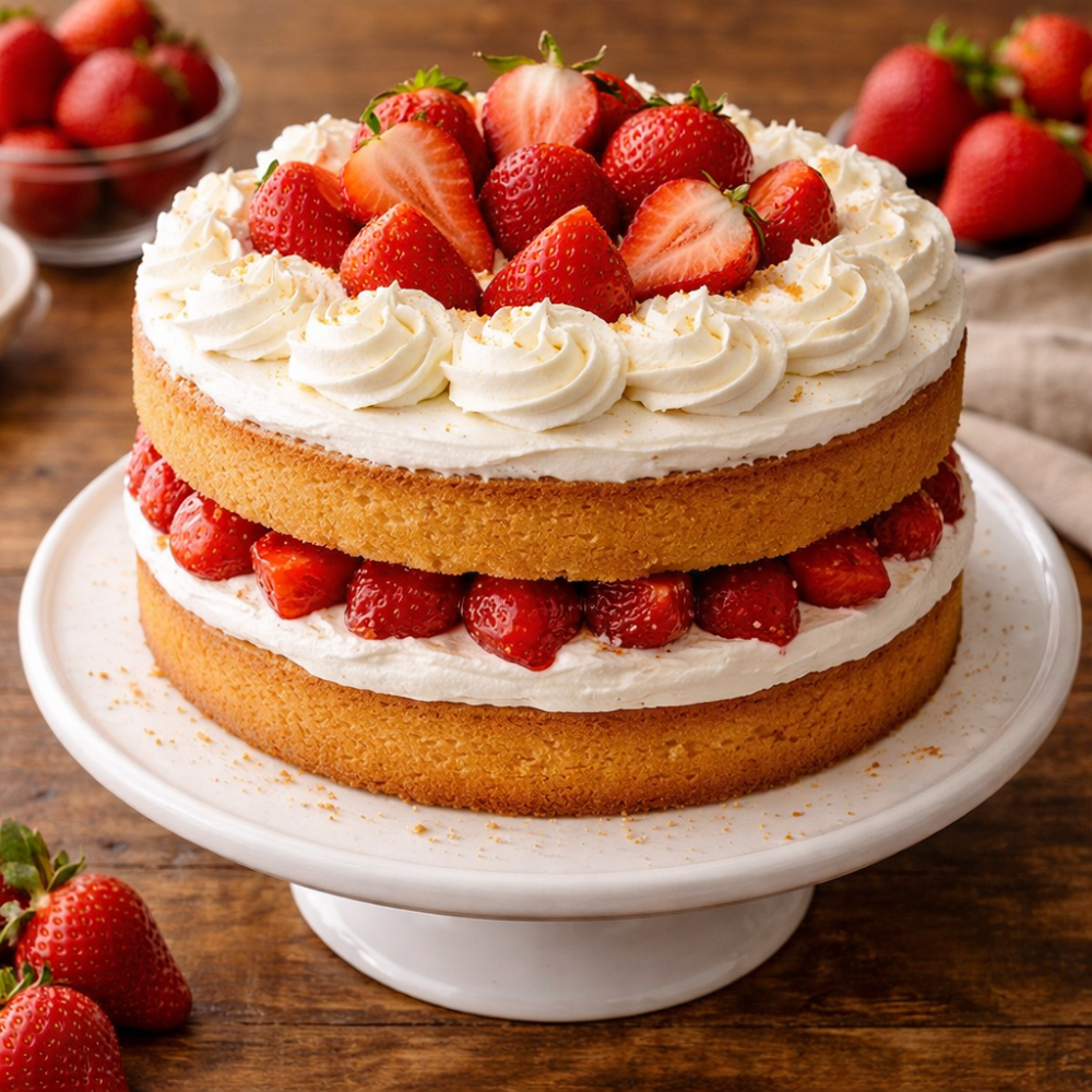 Easy Strawberry Shortcake Recipe with Fresh Strawberries