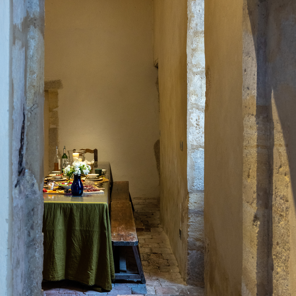 Picnic in rolling countryside road in Normandy on one of the best road trip routes in Europe.