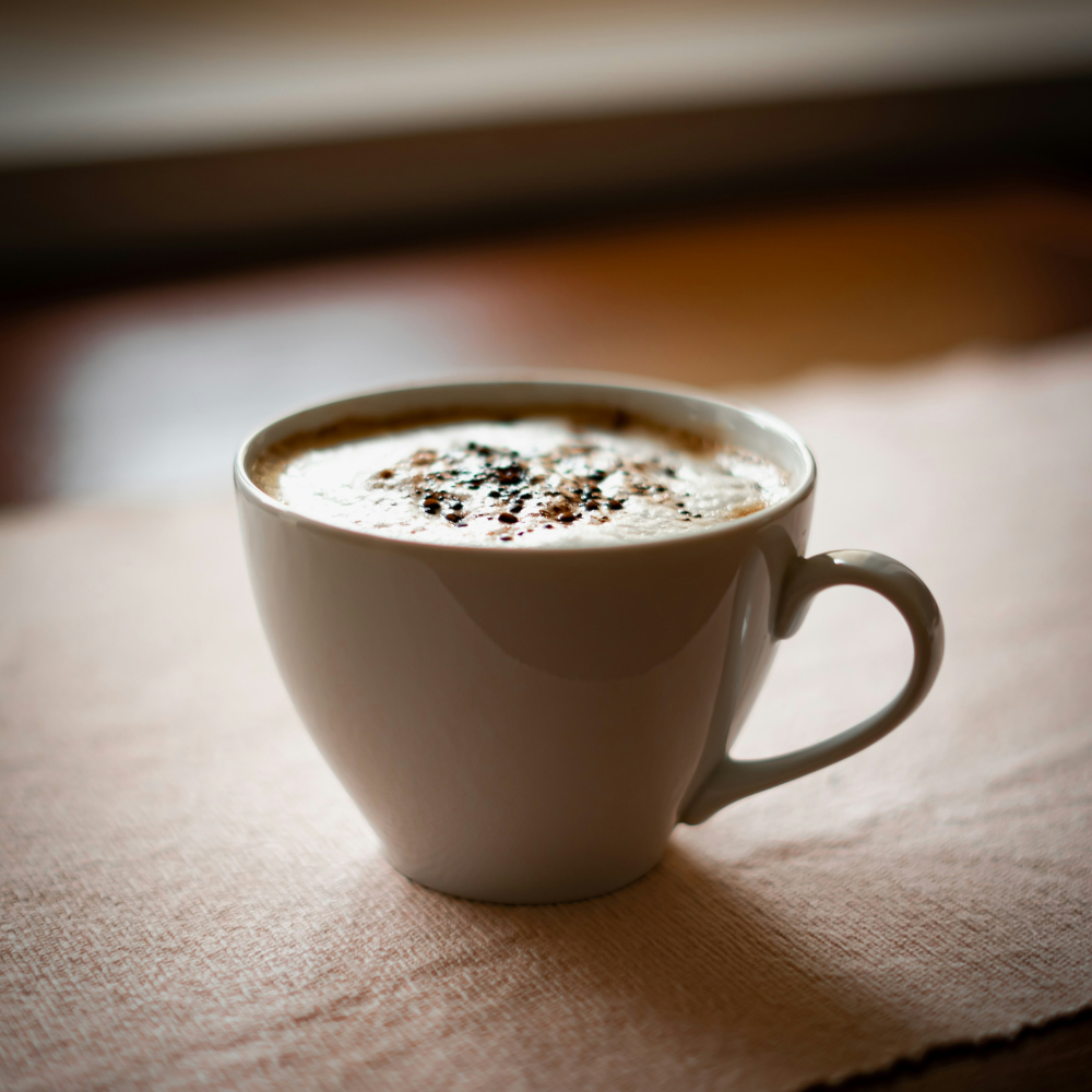 Lavender London Fog tea latte with floral notes and steamed milk for a cozy variation.