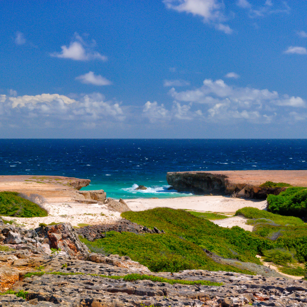 Arikok National Park Aruba with desert landscape, hiking trails, and rugged coast