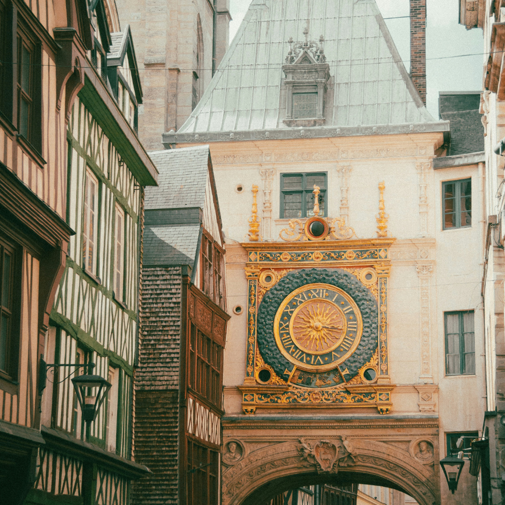 Rouen Cathedral Gothic architecture on a Normandy road trip.