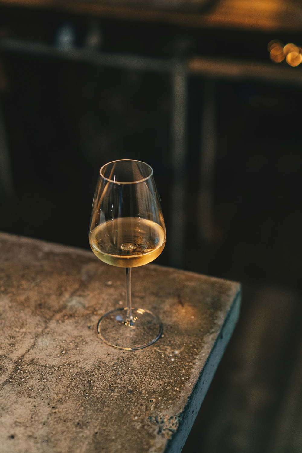Natural wine selection served at a wine bar in Marseille, France
