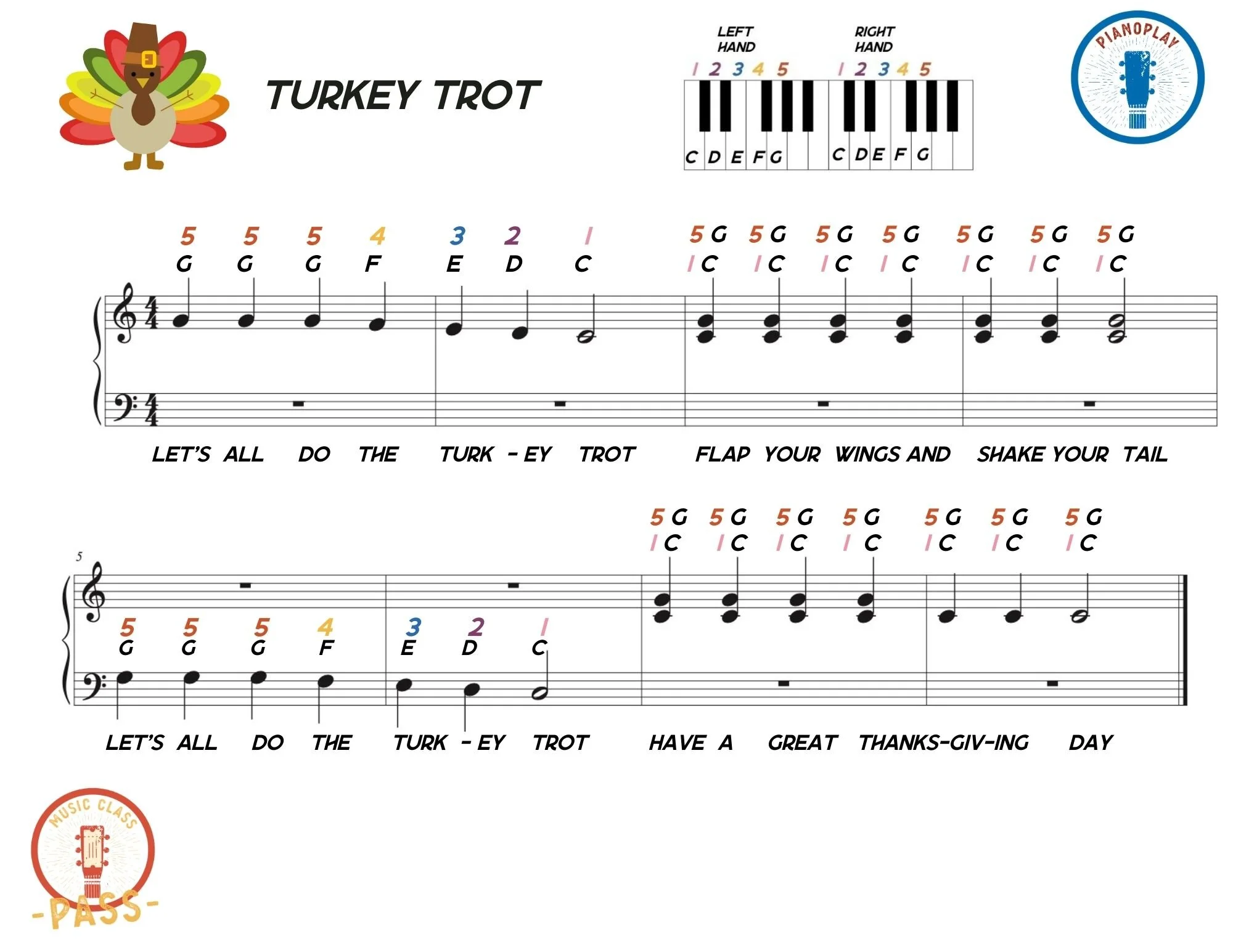 Kid S Thanksgiving Songs Beginner Piano Jammin With You Raabta western notes, chords, doremi notes, staff notes, lyrics available here. kid s thanksgiving songs beginner