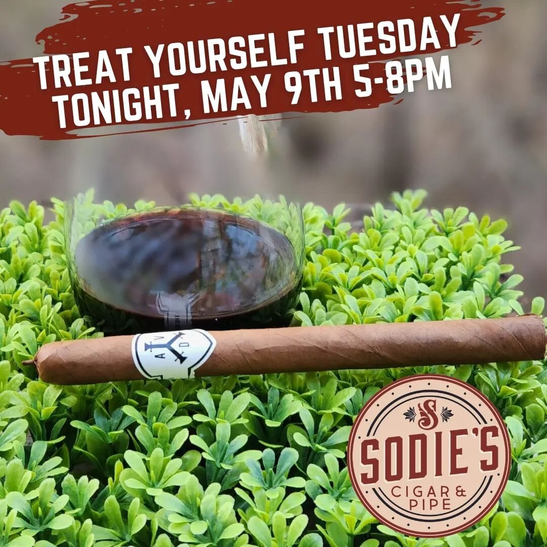 Join us tonight for Treat Yourself Tuesday, our monthly ladies night in the lounge! Tonight we're pairing two @adventuracigars with sangria and Long Island Strawberry tea from a local favorite shop, @pinchnrub in downtown Stillwater. Whether you're n