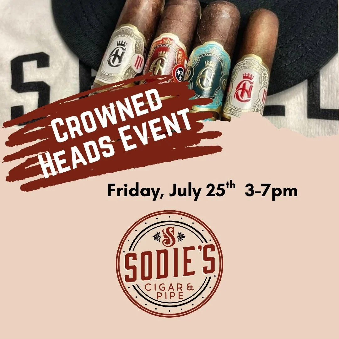 It's a rare Friday event for us this month! Our friends from @thecrownedheads will have deals and swag for you and @garillers in the parking lot ready to serve up your favorite smash burgers and chopped cheese. 
See you at Sodie's on July 25th.

#cig