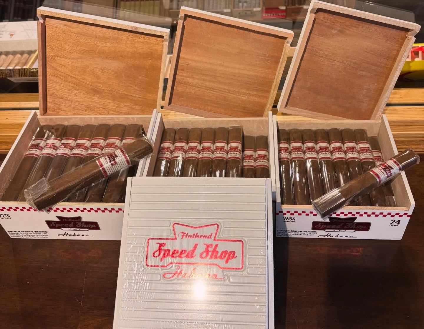 The NEW 🔥 from @caocigars !! The Speed Shop Habano is a medium bodied &ldquo;daily driver&rdquo; that delivers a balanced approach without losing the attitude you&rsquo;re used to from their Flathead series. On our shelves now!
&bull;
&bull;
&bull;
