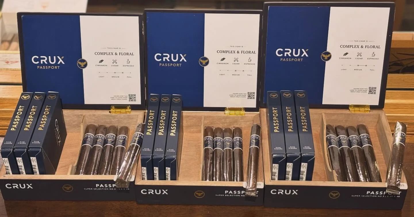The NEW @cruxcigars Passport is back on the shelf after they sold out at last month&rsquo;s event! Come see what the hype is all about! 🔥🔥🔥
&bull;
&bull;
&bull;
#cigar #cigarlover #cigarlife #twincities #stillwatermn