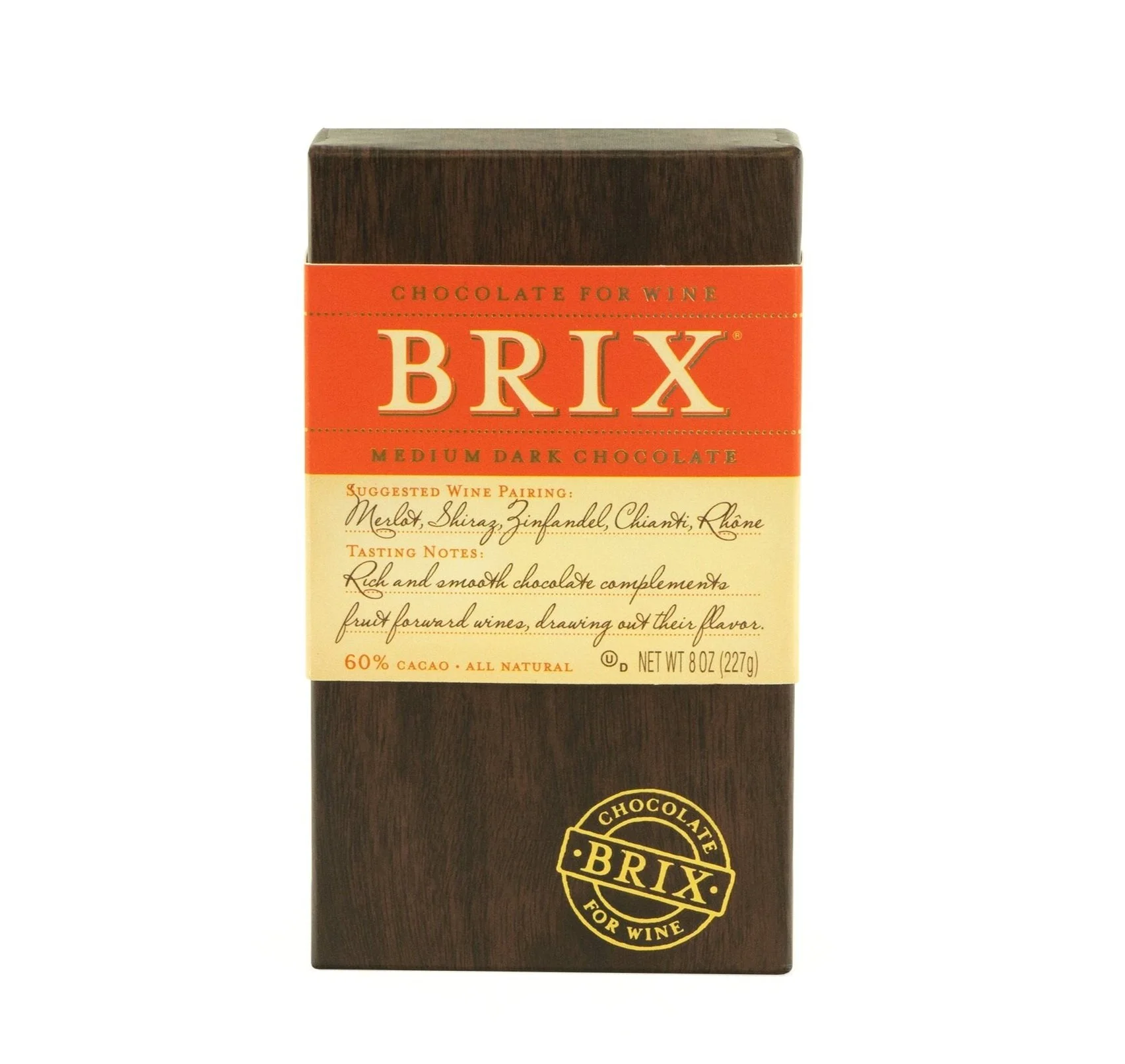 Medium Dark Chocolate Bar 8oz (3-Pack) — Brix Chocolate