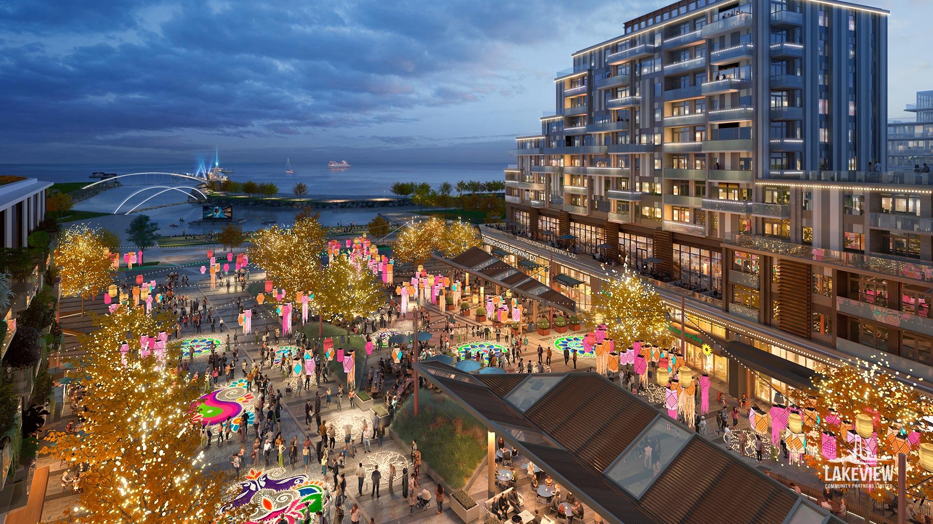Lakeview-Square-during-Diwali-at-Fall-at-Lakeview-Village-Renderings-by-Cicada-Design-Inc.-Toronto-Canada-_-Lakeview-Community-Partners-Limited.jpg