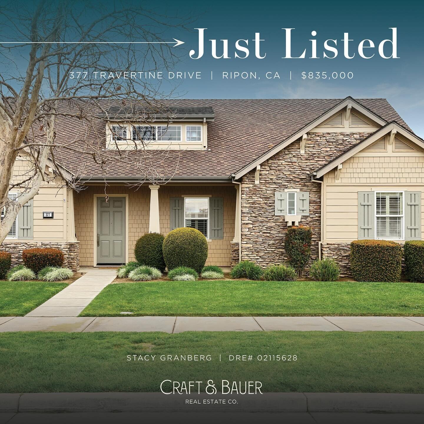 JUST LISTED 👉 Introducing this stunning, highly desirable Cornerstone subdivision single story four-bedroom home with custom touches throughout!⁠
⁠
🏡 377 Travertine Drive⁠
📍 Ripon, CA⁠
💰 $835,000⁠
⁠
As you walk into this bright and open concept l