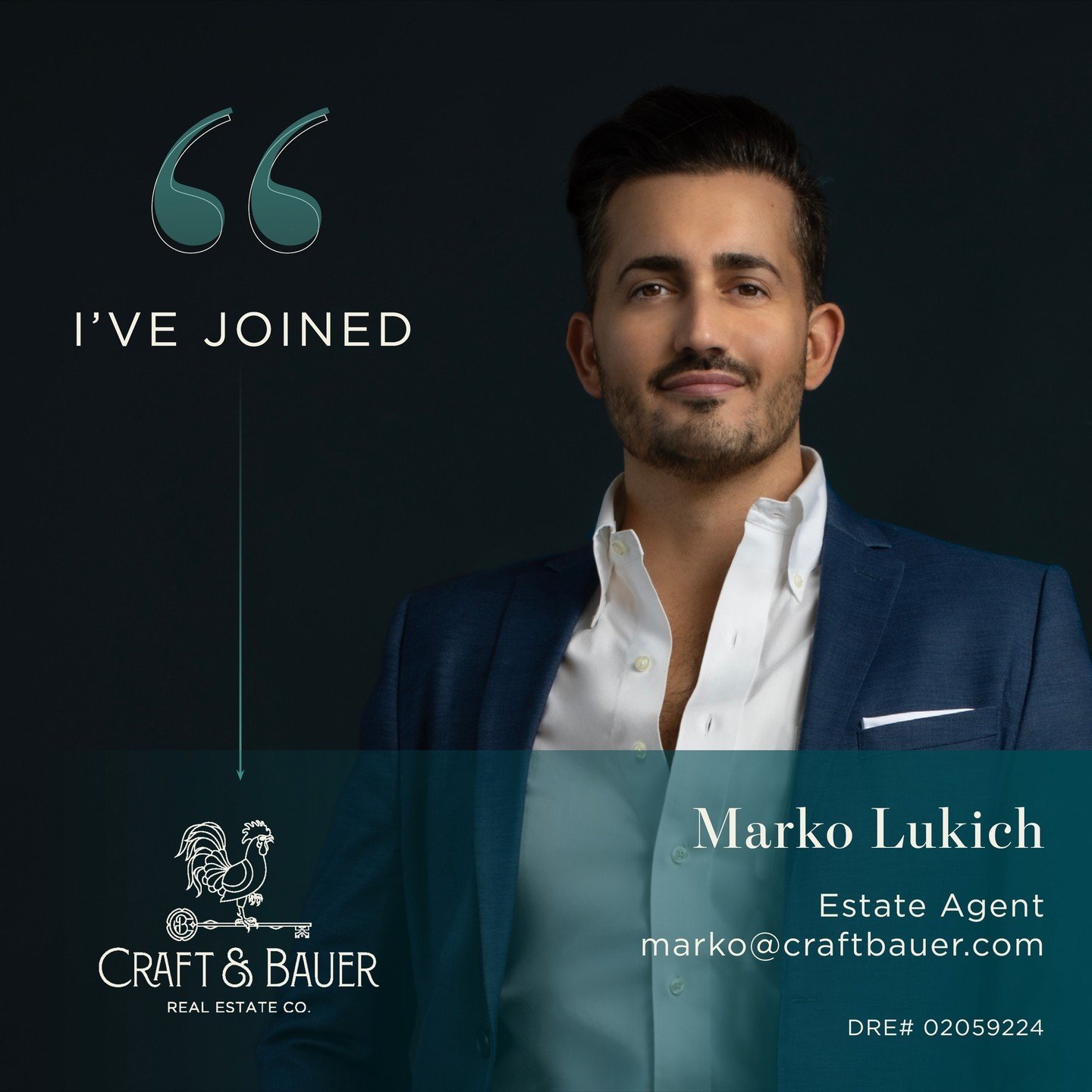 Please join us in welcoming Marko Lukich to @craftbauer as Estate Agent, and the latest member of our Southern California office 🎉⁠
⁠
He is a distinguished Realtor renowned for his expertise in prime Los Angeles neighborhoods. With a focus on West H
