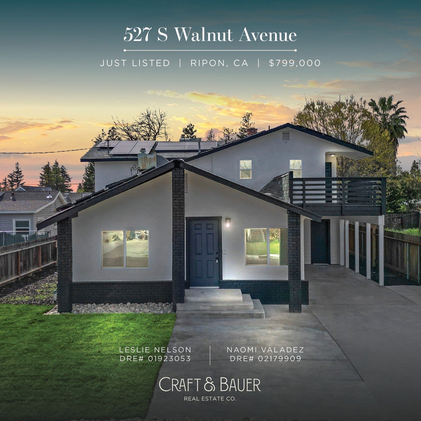 JUST LISTED 👏 This is a multi-unit property in the city of Ripon that has been renovated down to the studs!⁠
⁠
🏡 527 S Walnut Avenue⁠
📍 Ripon, CA⁠
💰 $799,000⁠
⁠
Both units are adorned with LVP flooring, quartz countertops, new appliances, new cab