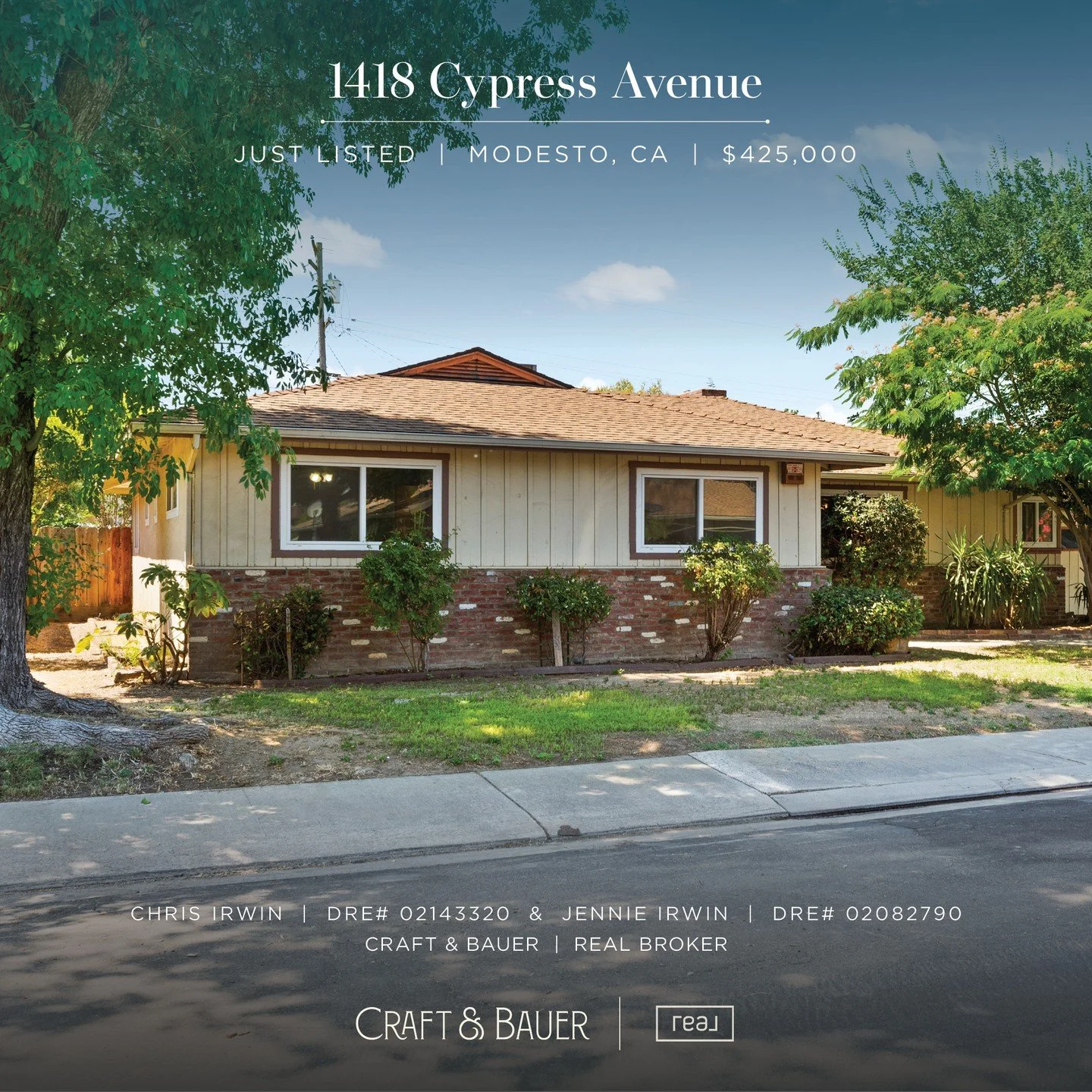 JUST LISTED 👉 If you've been waiting for the kind of investment opportunity savvy buyers dream about, this is it!⁠
⁠
🏡 1418 Cypress Avenue⁠
📍 Modesto, CA⁠
💰 $425,000⁠
⁠
This home needs a little love, but with great bones, a functional layout, and