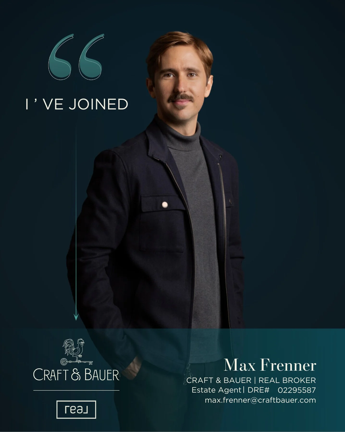 We're excited to welcome Max Frenner to Craft &amp; Bauer | Real Broker as the newest Estate Agent serving our Southern California region! 🎉⁠
⁠
Max proudly represents clients in Beverly Hills, West Los Angeles, and Santa Monica, offering a unique pe