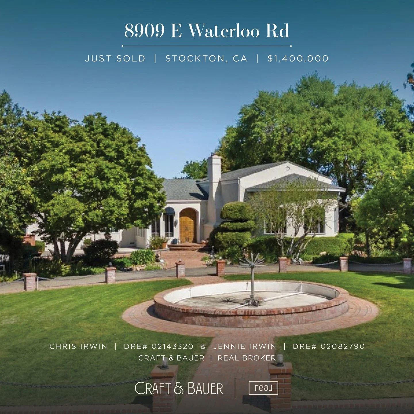 JUST SOLD ✨️ Congratulations to the new owners of the ultimate family compound on 5 acres!⁠
⁠
🏡 8909 E Waterloo Road ⁠
📍 Stockton, CA⁠
💰 $1,400,000⁠
⁠
Nestled among lush farmland and a thriving cherry orchard this stunning multi-home estate offere