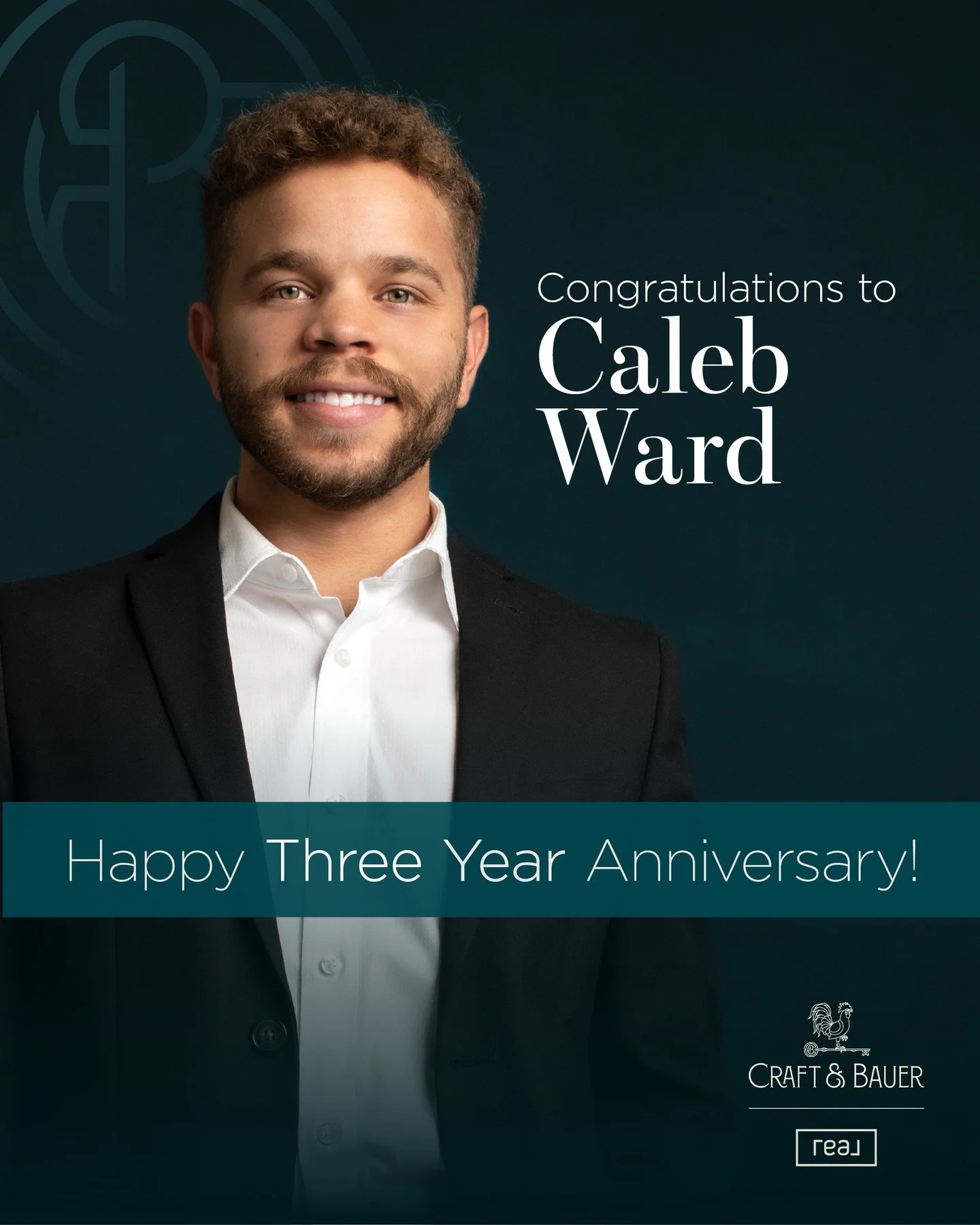 Happy 3-Year Craft &amp; Bauerversary to our Estate Agent, Caleb Ward! ⁠
⁠
Transparency, honesty, and integrity &mdash; these are the pillars of how Caleb does business, and why clients trust him. There&rsquo;s nothing more valuable in real estate th