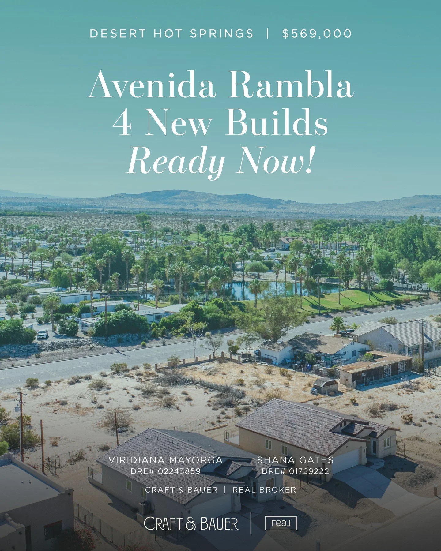 JUST LISTED 👉 If you&rsquo;ve been looking for a brand-new build in Desert Hot Springs, look no further&mdash;these are the ones!⁠
⁠
🏡 16264, 16288, 16364, 16388 Avenida Rambla⁠
📍 Desert Hot Springs, CA⁠
💰 $569,000⁠
⁠
Opportunities galore with th
