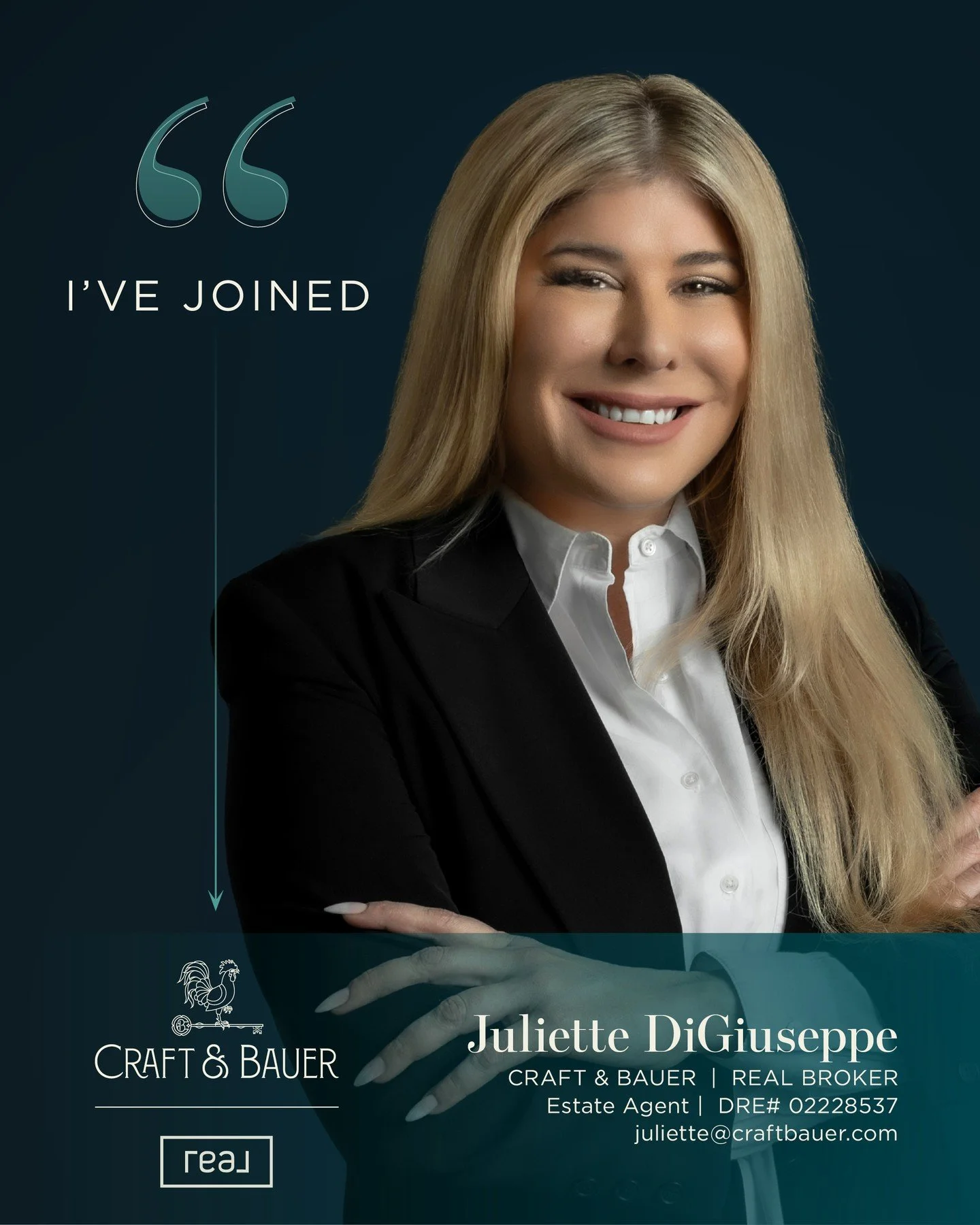 Please join us in welcoming Juliette DiGiuseppe to @craftbauer as Estate Agent, and the latest member of our Southern California region 🎉⁠
⁠
Originally from Dallas, Texas, Juliette grew up immersed in real estate with a father who was a land develop