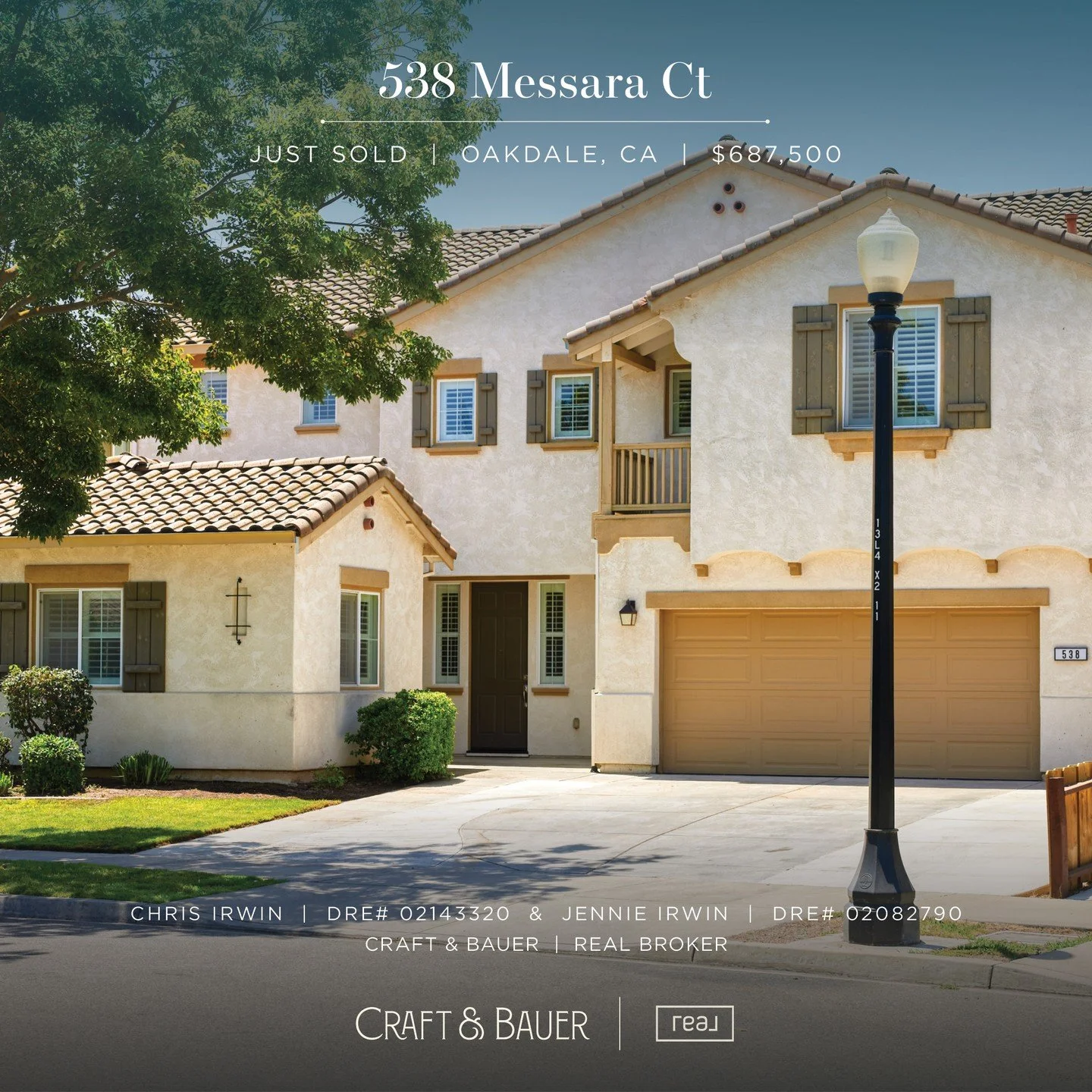 JUST SOLD ✨️ Congratulations to the new owners of this 5-bedroom Bridle Ridge charmer!⁠
⁠
🏡 538 Messara Court⁠
📍 Oakdale, CA⁠
💰 $687,500⁠
⁠
Complete with a backyard that is built for easy living&mdash;fully finished with low-maintenance concrete, 