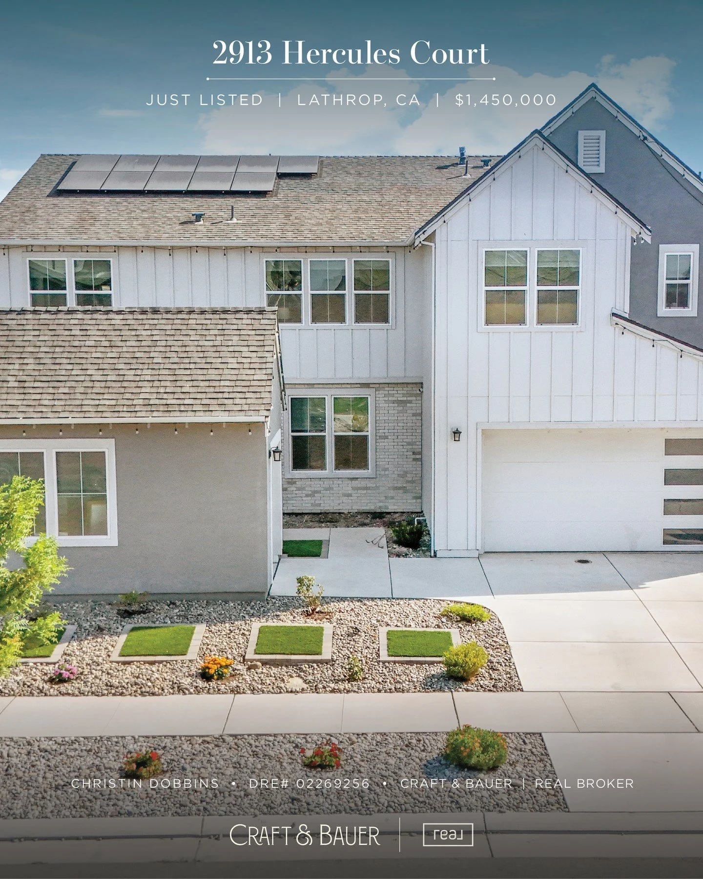 JUST LISTED | Discover this elegant 5-bedroom, 4.5-bath former model home in the coveted River Islands community. It features upscale finishes, flexible living spaces, and a resort-style backyard built to impress | $1,450,000👇⁠
⁠
🏡 2913 Hercules Co