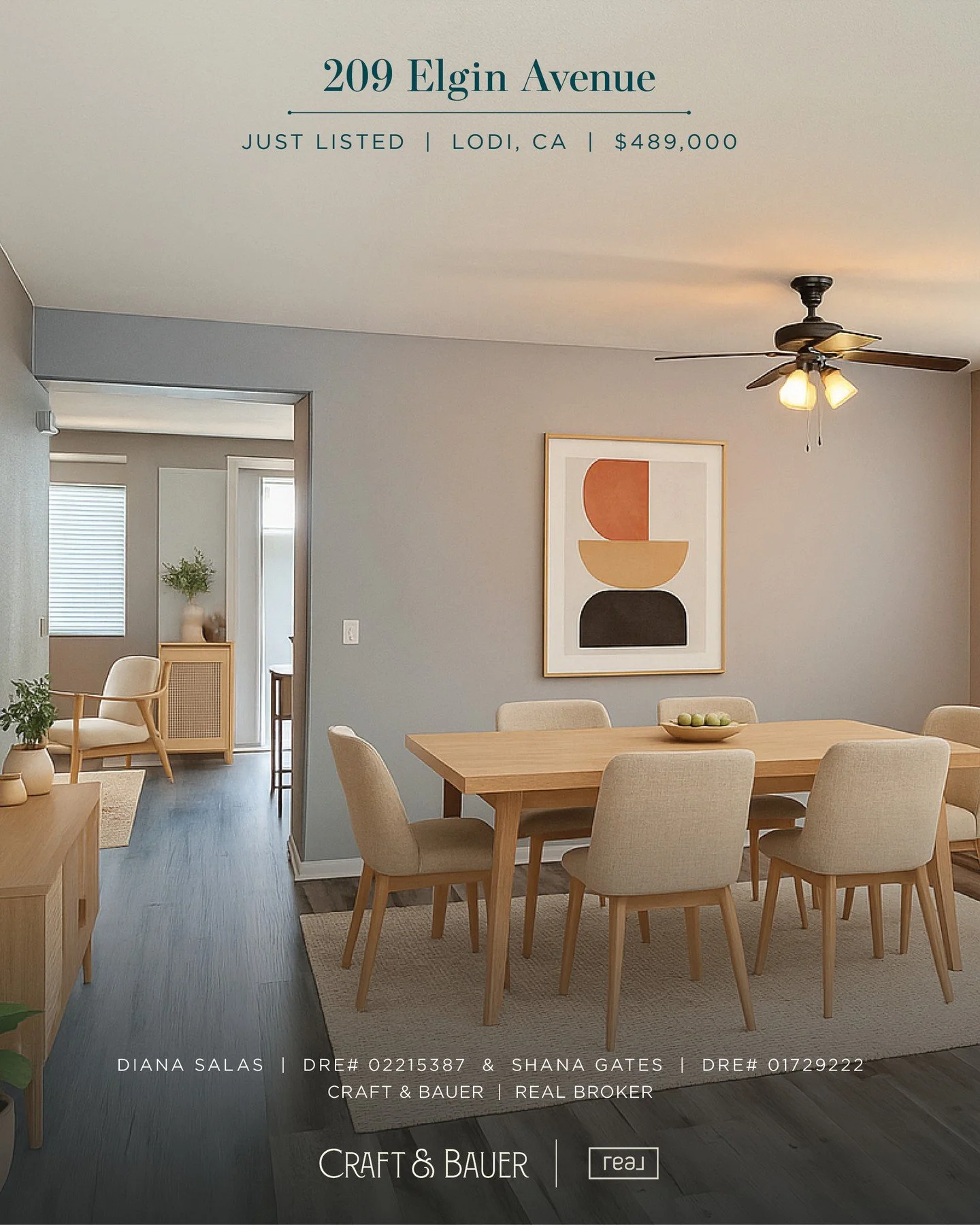 JUST LISTED 👉 This beautifully updated home blends contemporary living with the warm, inviting feel of a close-knit community.⁠
⁠
🏡 209 Elgin Avenue⁠
📍 Lodi, CA⁠
💰 $489,000⁠
⁠
The spacious primary suite offers a peaceful retreat complete with an 