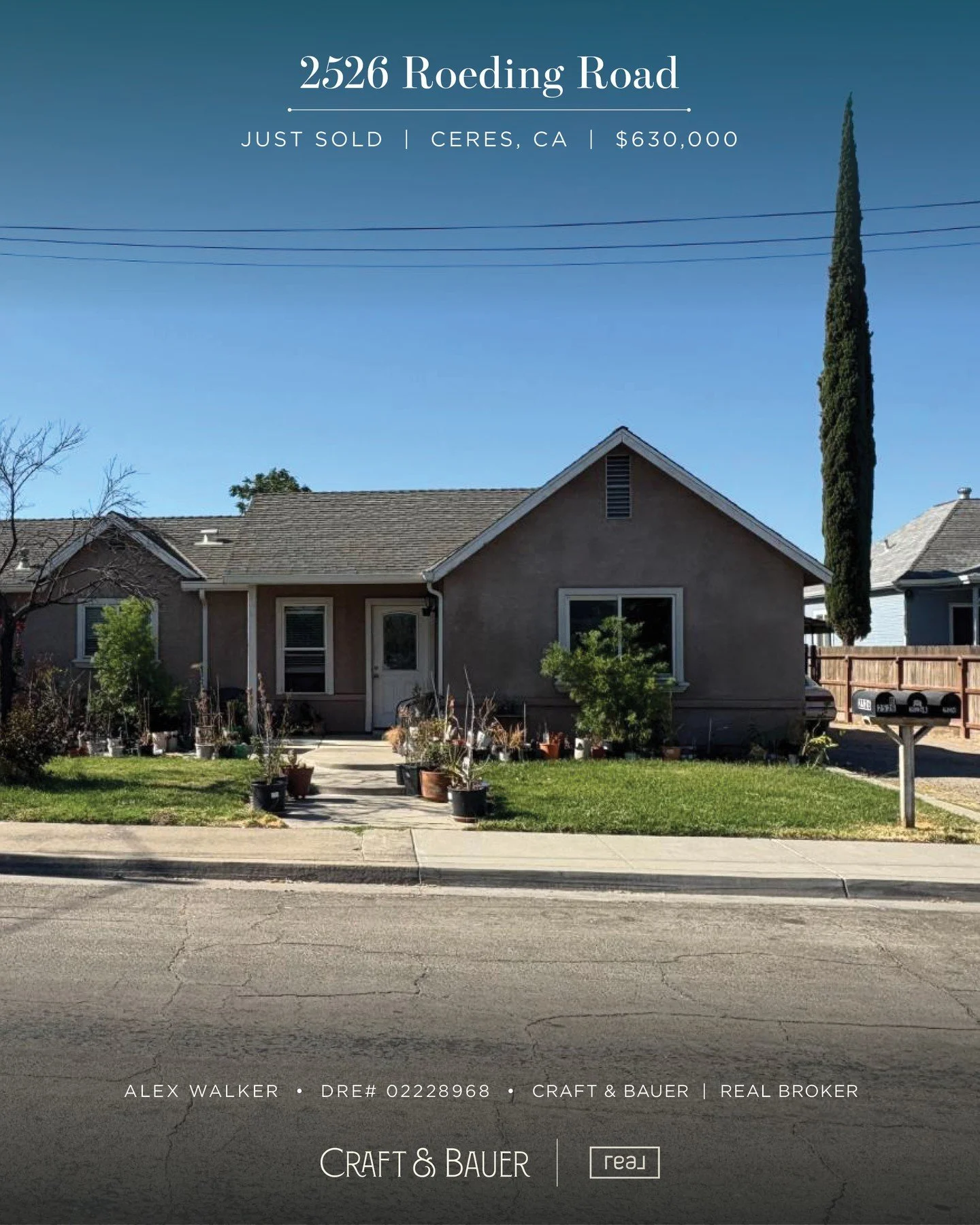 JUST SOLD ✨️ Congratulations to the new owners of this one-of-a-kind property!⁠
⁠
🏡 2526 Roeding Road ⁠
📍 Ceres, CA⁠
💰 $630,000⁠
⁠
This rare 3-unit property didn&rsquo;t last long &mdash; two 3-bedroom homes and one 2-bedroom unit, all fully rente