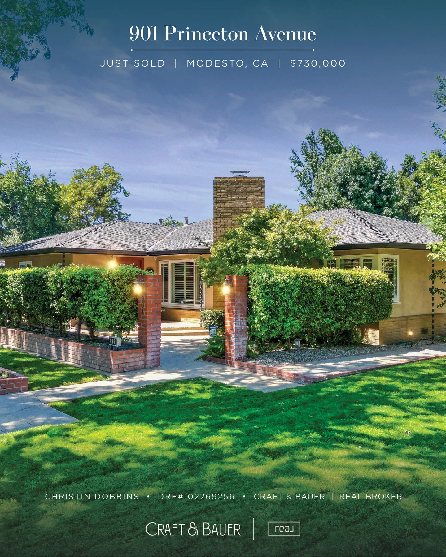 JUST SOLD ✨️ Congratulations to the new owners of this charming home in Modesto's beloved College Neighborhood!⁠
⁠
🏡 901 Princeton Avenue ⁠
📍 Modesto, CA⁠
💰 $730,000⁠
⁠
Set on a corner lot with mature landscaping, evening uplighting, and a pool-si