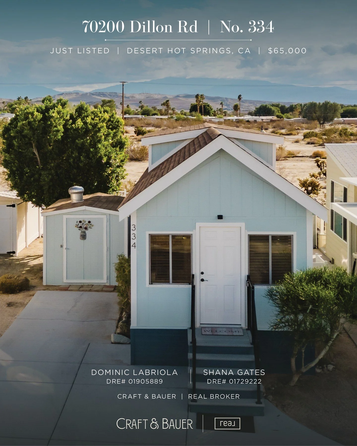 JUST LISTED 👉 Discover charming, low-maintenance living tiny home located in the sought-after 55+ community of Caliente Springs!⁠
⁠
🏡 70200 Dillon Road No.334⁠
📍 Desert Hot Springs, CA⁠
💰 $65,000⁠
⁠
Caliente Springs delivers a true resort lifesty